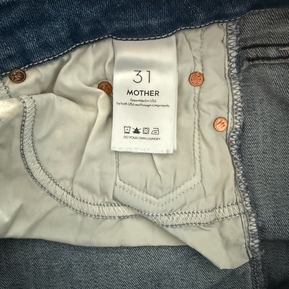 MOTHER Looker Light Blue Skinny Jeans (petite) - Picture 2 of 5